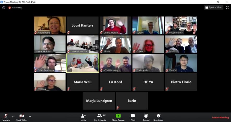Lessons learned from first IEA SHC online meetings